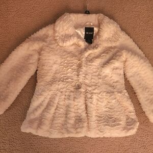 Me Jane Kids Ivory Textured Coat
